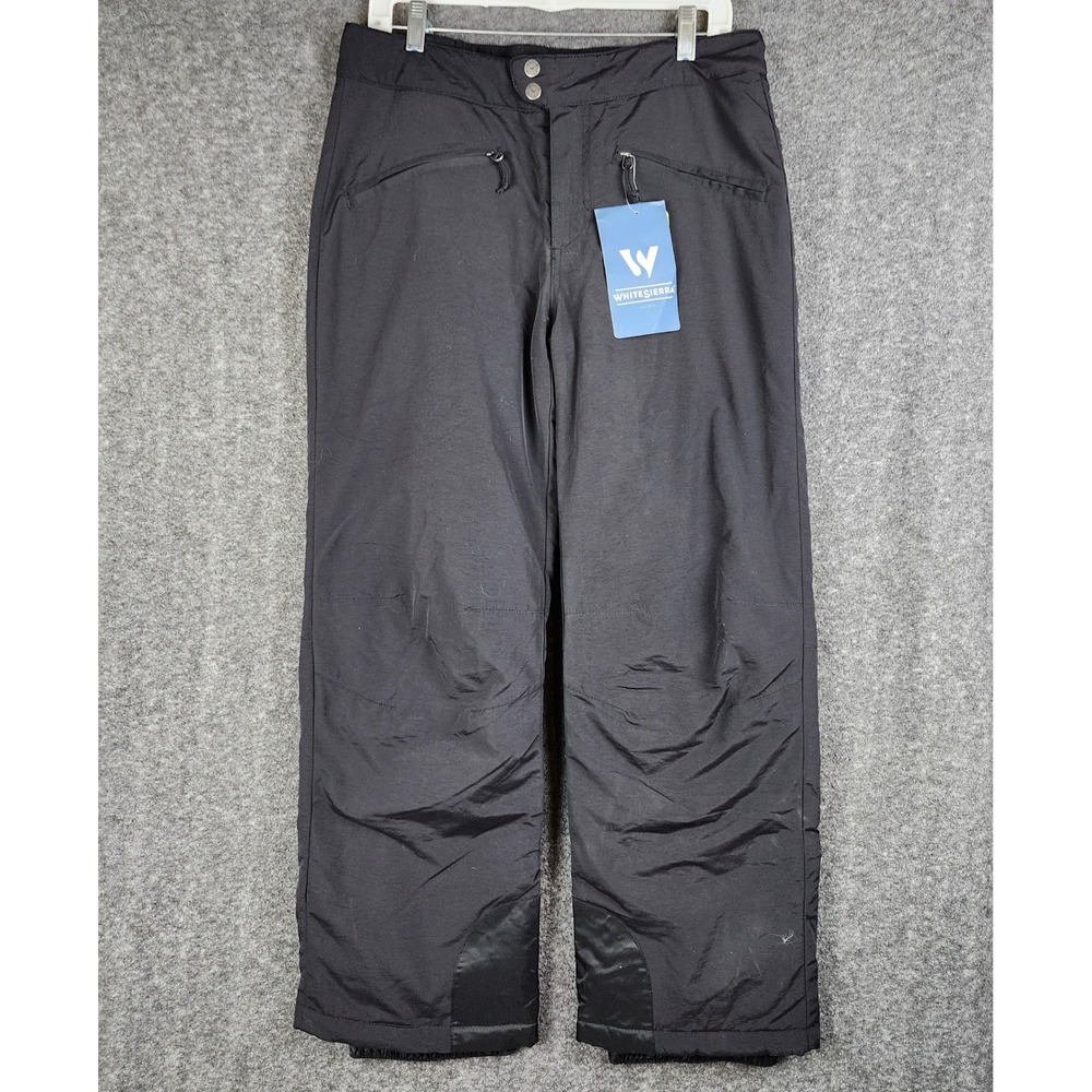 White Sierra Toboggan Insulated Pants Women Medium Black Short Inseam T9705W29